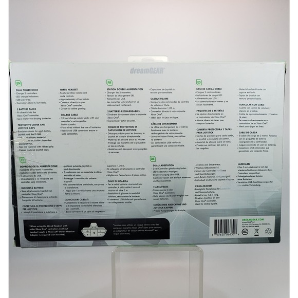 Gaming Accessory Kit for Xbox One Headset Dual Dock 2 Battery Pack Cable 8 Piece - Picture 2 of 8